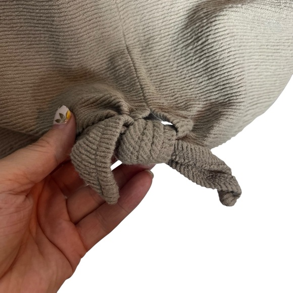 Madewell Tie-Front Tank Top in Tan, Large - Picture 3 of 8